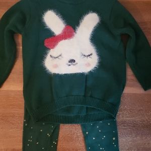 Old Navy green Christmas matching set size 2t
